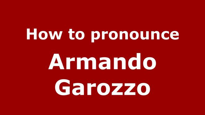 Armando Garozzo Net Worth