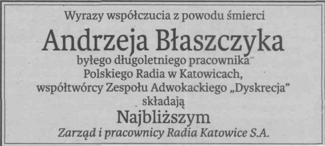 Andrzej Blaszczyk Net Worth