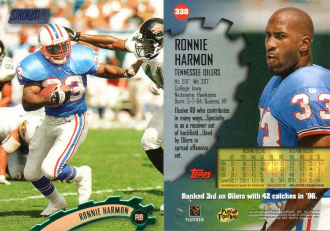 1989 Topps Ronnie Harmon Buffalo Bills #55