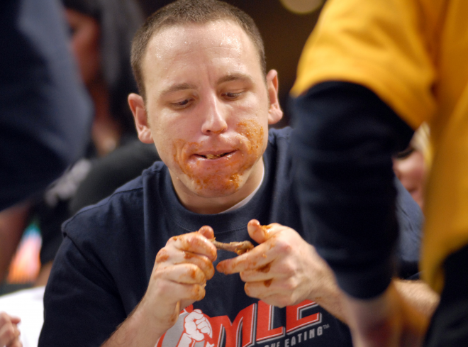 joey chestnut tshirt