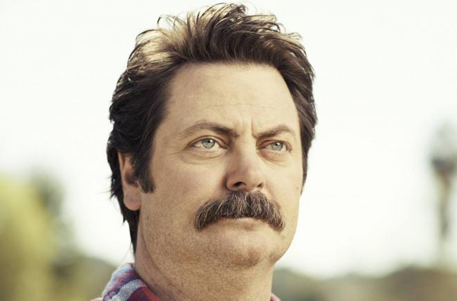 nick offerman flag shirt